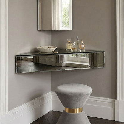 Inga Smoked Mirror Floating Corner Unit