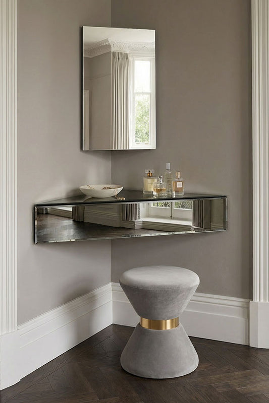 Inga Smoked Mirror Floating Corner Unit