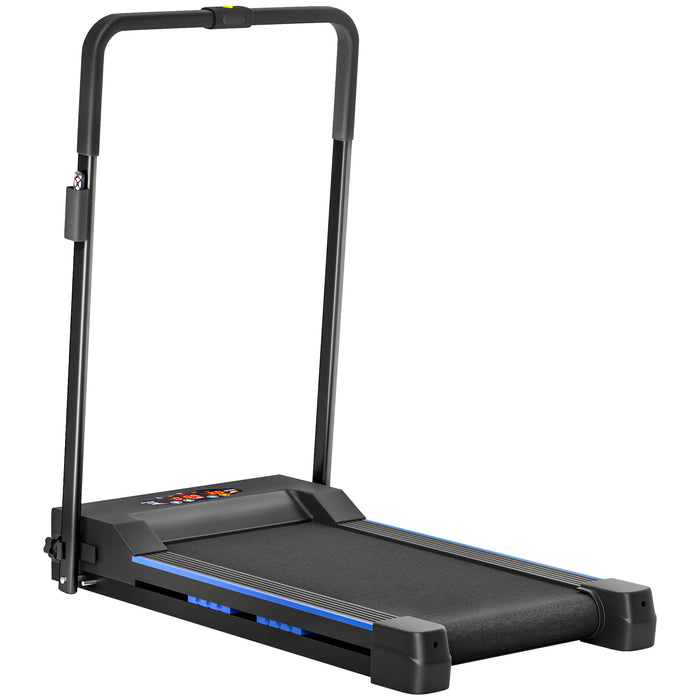 1-6 km/h Folding Motorised Treadmill Walking w/ Remote Control, Blue