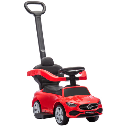 2 in 1 Baby Ride on Push Car Mercedes-Benz C-Class Licensed, Red
