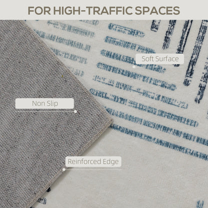 Non-Slip Large Rug for Living Room 170 x 120 cm, Multi-Coloured