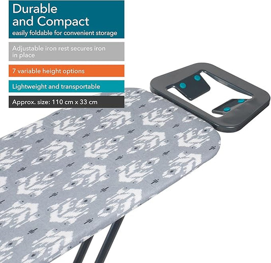 This Great ironing Board Has a Large Iron Rest to Safely Secure The Iron in Place & Additional Non-Slip Feet! Only £12.95 Collection Only