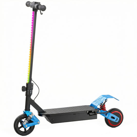 Electric Scooter for Kids with LCD Display, Up to 15 KM/H, Blue