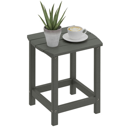 Outdoor Side Table, Adirondack Side Table, Indoor Outdoor, Grey