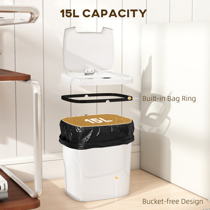 15L Sensor Bin, Automatic Touchless Kitchen Bin, Battery Operated