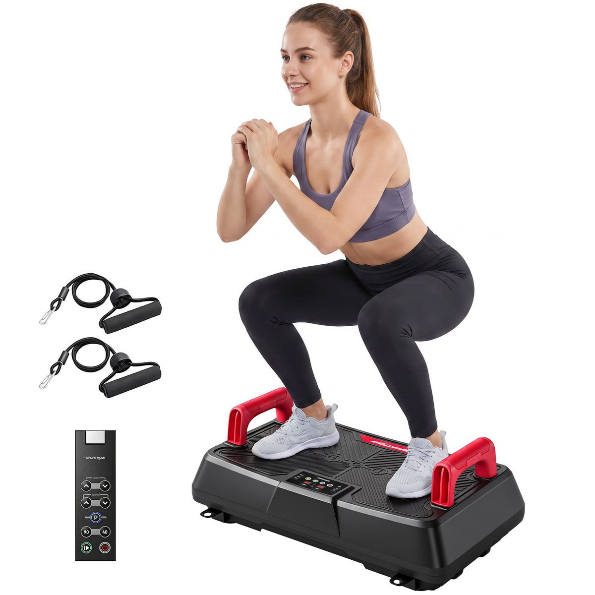 Vibration Plate Exercise Machine with 99 Speed Levels, 3 Programs