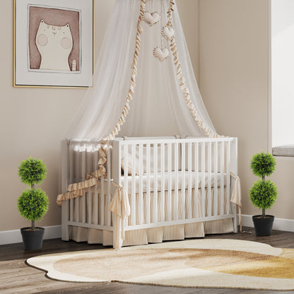 Set of 2 Artificial Topiary Cypress Ball Trees with Pot and Pebbles