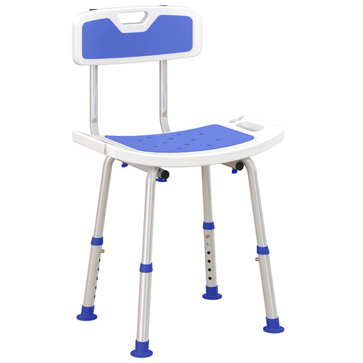 Shower Stool for Elderly Disabled Adjustable Shower Stool Blue