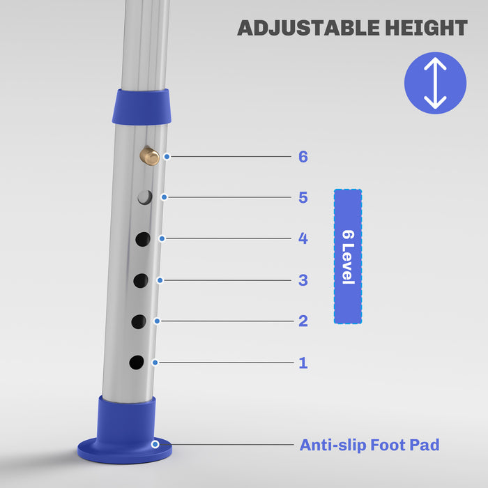 Shower Stool for Elderly Disabled Adjustable Shower Stool Blue