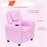 Children Recliner Armchair W/ Cup Holder-Pink