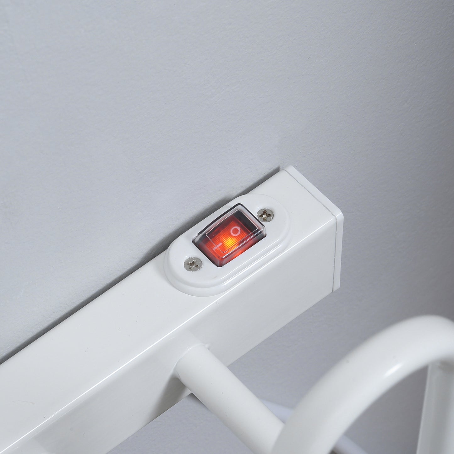 Wall Mounted Electric Shoe Dryer Shoe Warmers for Boots 2 Pairs White