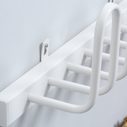 Wall Mounted Electric Shoe Dryer Shoe Warmers for Boots 2 Pairs White