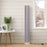 120H cm Wooden Base Fabric Floor Lamp with Linen Fabric, Grey