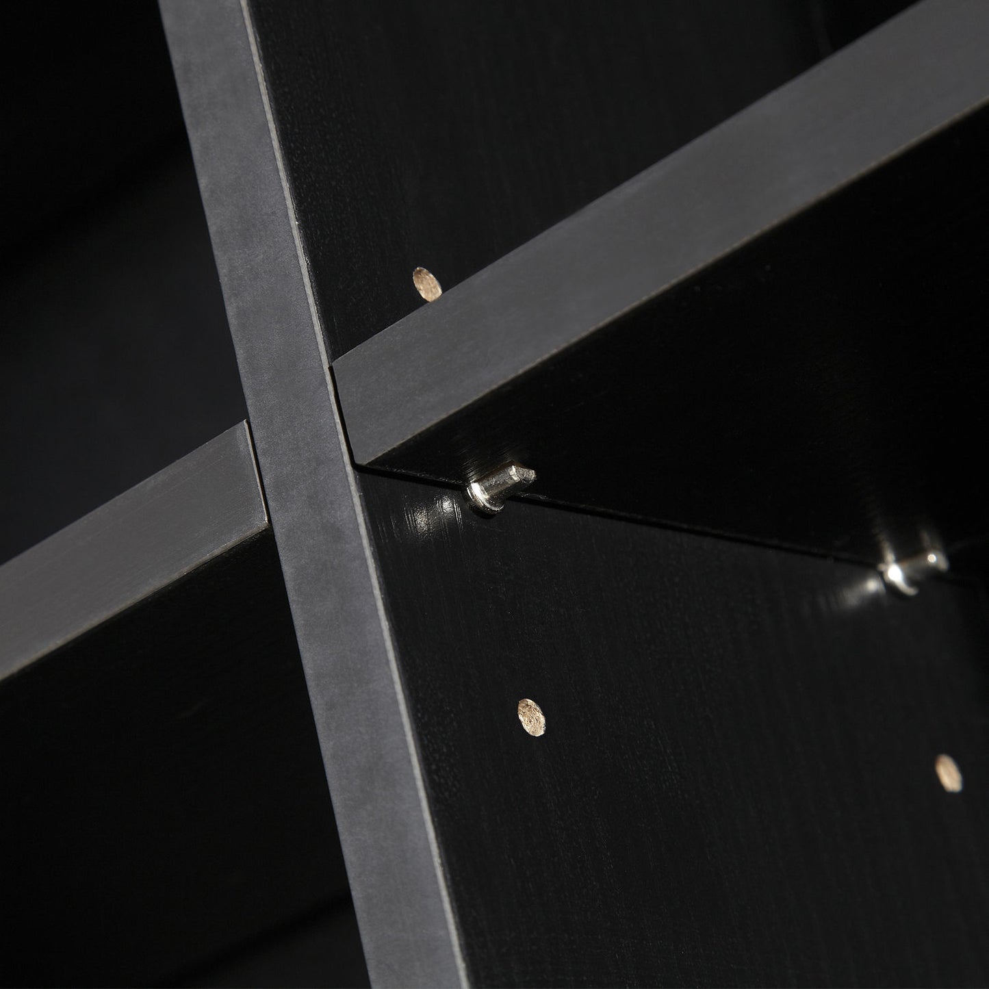 CD / DVD Storage Shelf Storage Unit for 1116 CDs Height-Adjustable Compartments 102 x 24 x 195 cm Black