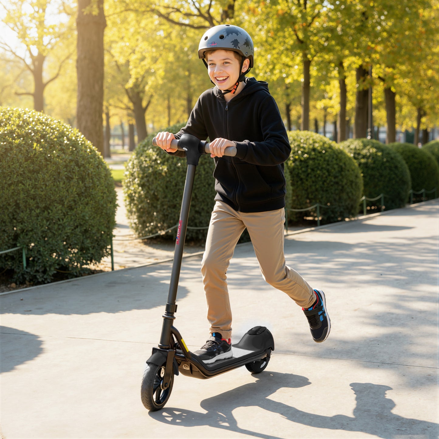 Electric Scooter, Lightweight E Scooter with LED Display, Black