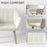 Velvet-Feel Accent Chair with Arms Slanted Back Wood Legs Cream White