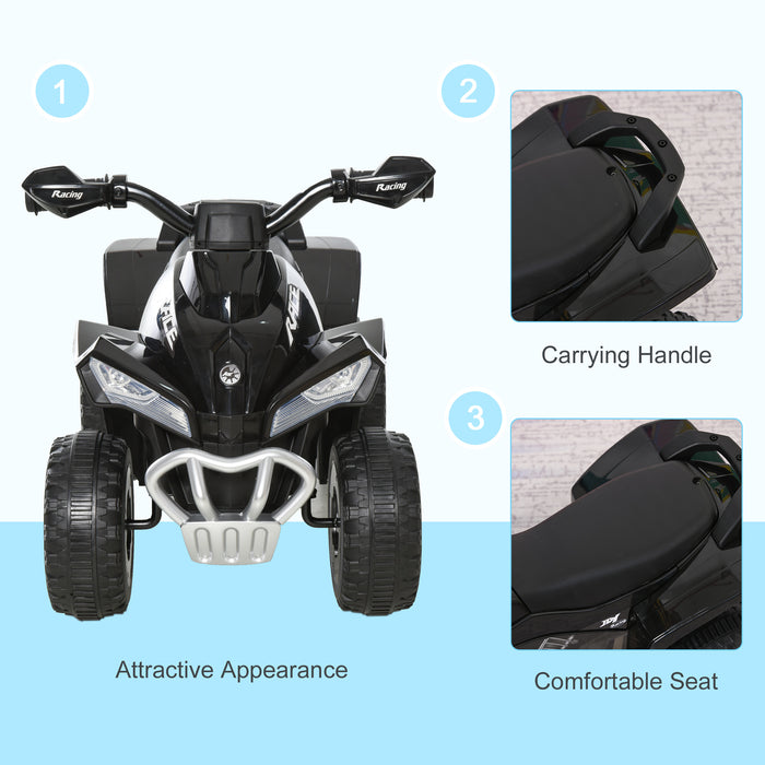 No Power Quad Toddler Ride on Car Foot-to-Floor Sliding Black