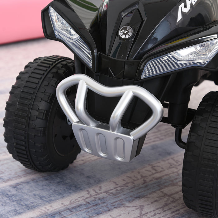 No Power Quad Toddler Ride on Car Foot-to-Floor Sliding Black