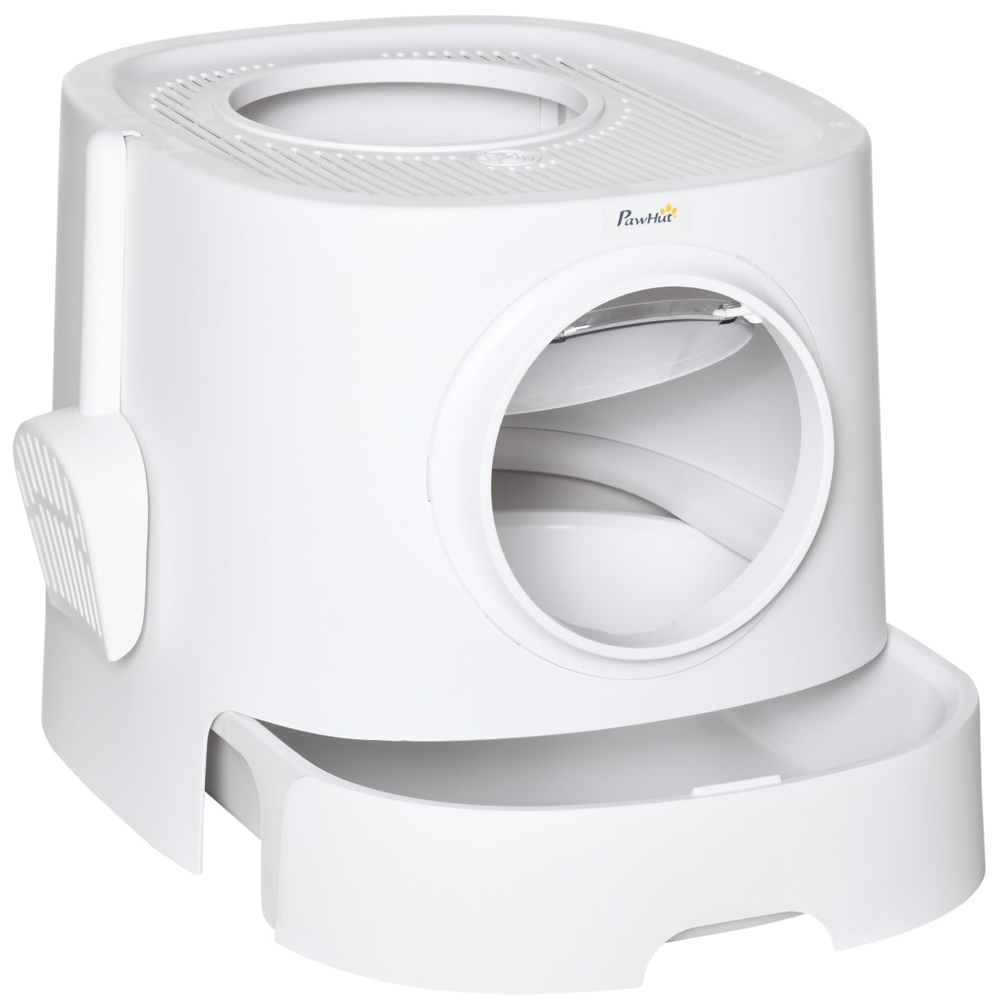 Cat Litter Box Portable Pet Toilet Fully Enclosed Kitten Pan w/ Scoop