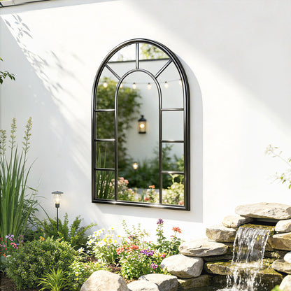 Arched Mirror, Decorative Wall Mirrors, Black