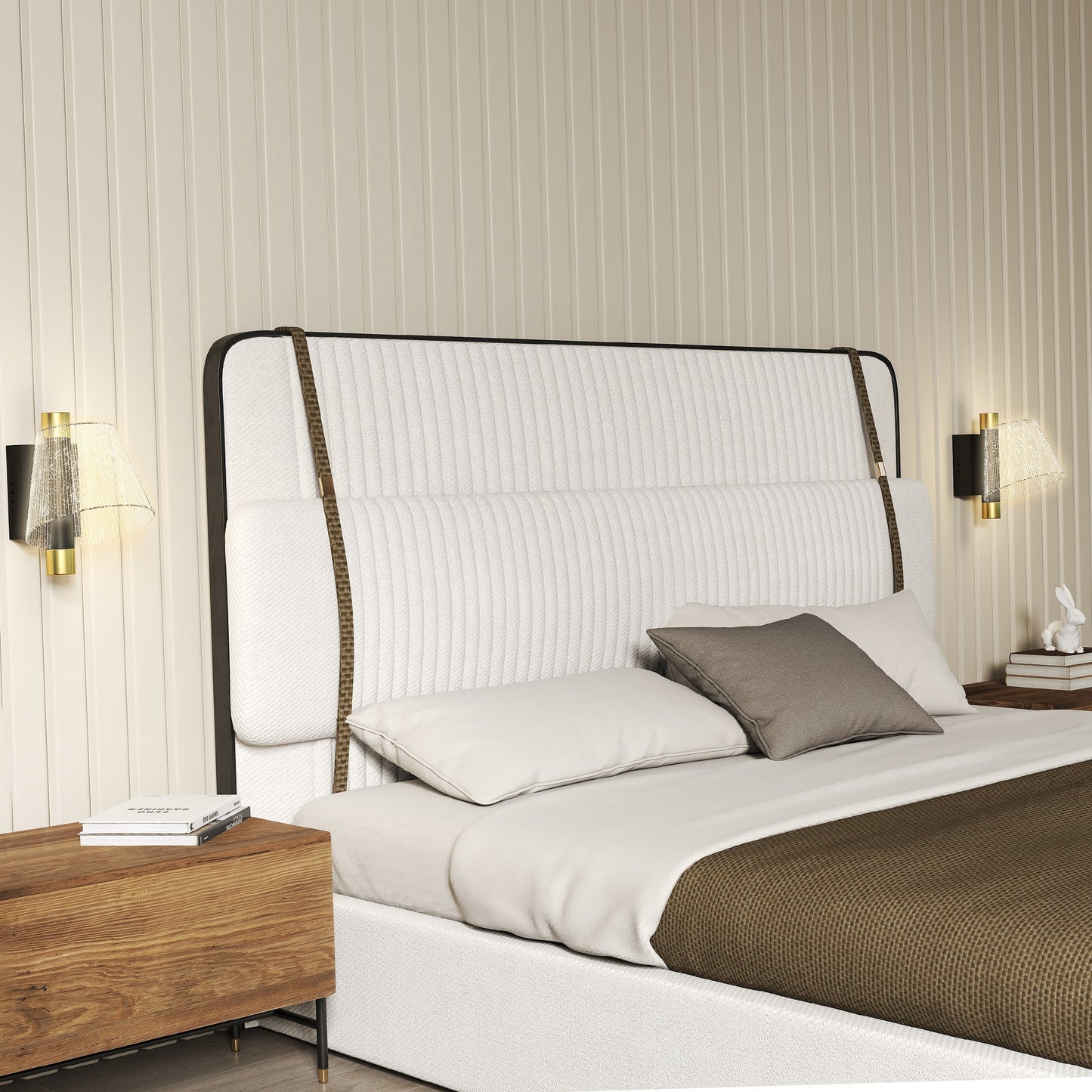 Led Wall Lamp 2 Pack, Modern Indoor Starry Wall Light, Black