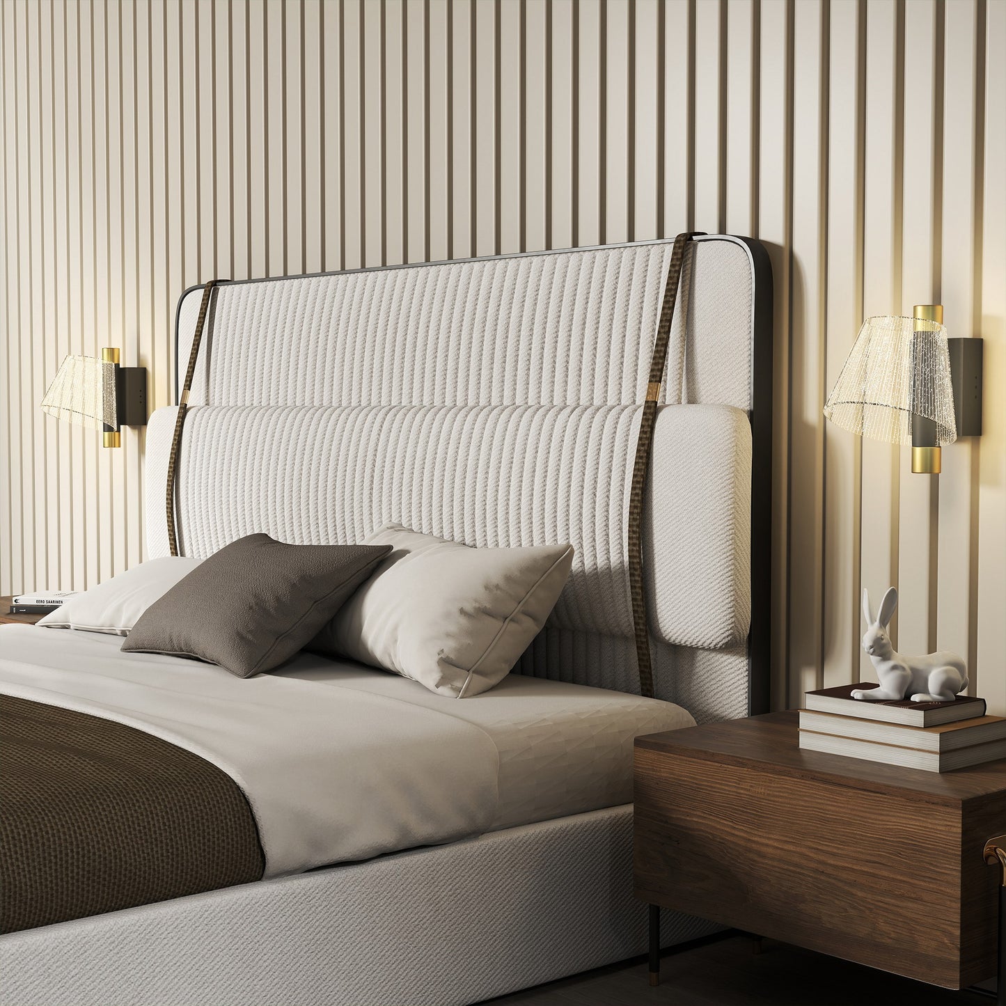 Led Wall Lamp 2 Pack, Modern Indoor Starry Wall Light, Black