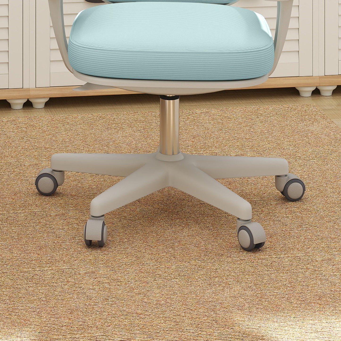 Vinsetto Office Chair, Breathable Mesh Swivel Desk Chair with Adjustable Height for Home Office, Study, Light Green