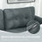 Modular Sectional Sofa with Storage, 2 Seater Sofa Set, Dark Grey