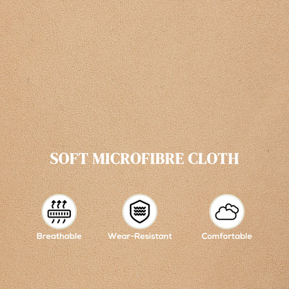 Recliner Chair Reclining Chair with Adjustable Leg Rest Light Brown