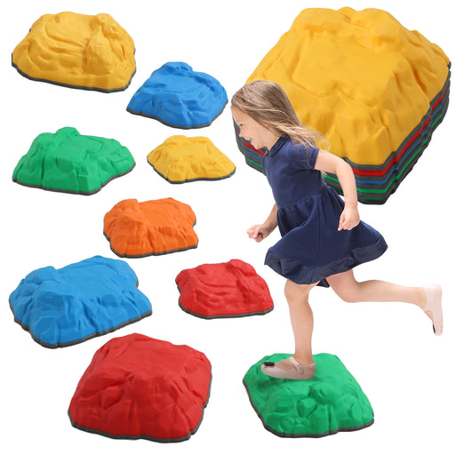 Balance Stepping Stones, 9 PCS River Stones for Kids Ages 3-8 Years