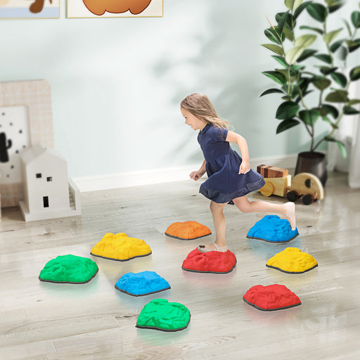 Balance Stepping Stones, 9 PCS River Stones for Kids Ages 3-8 Years