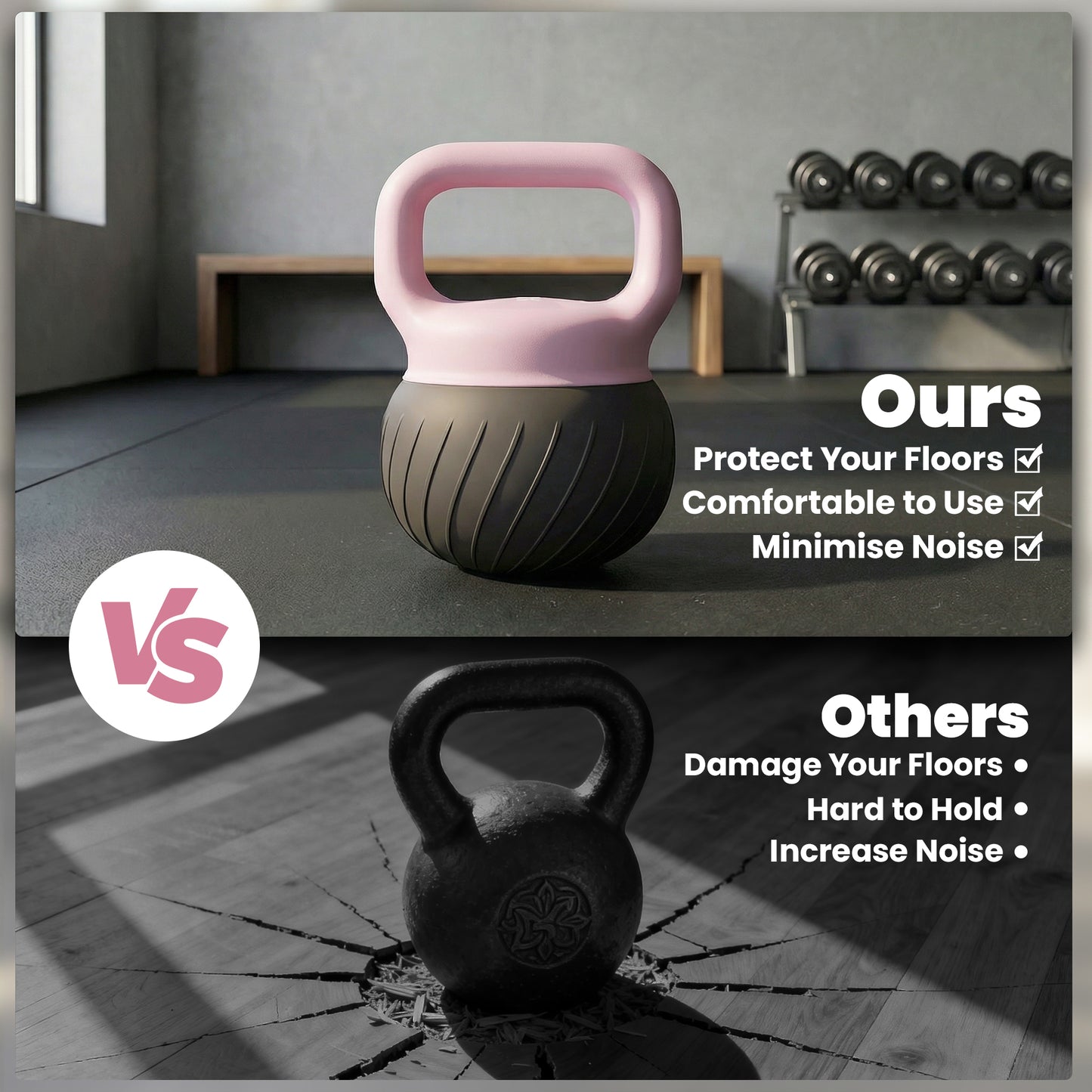 Soft Kettlebell, 12kg Kettle Bell with Anti-Slip Grip for Home Gym