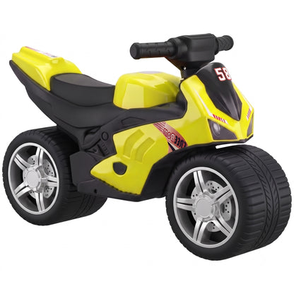 Balance Bike with Music Extra-Wide Wheels Green