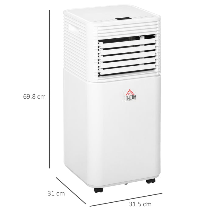 9000 BTU 4-In-1 Compact Portable Mobile Air Conditioner Unit Cooling Dehumidifying Ventilating w/ Fan Remote LED 24Hr Timer Auto Shut-Down