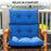 Adirondack Chair Cushion Rocking Chair Cushion w/ Ties, Blue