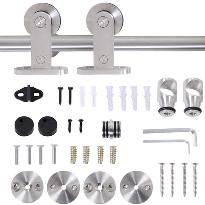 Modern Sliding Barn Door Closet Hardware Track Kit Track System Unit