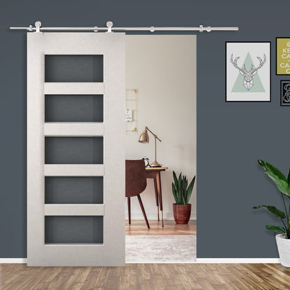 Modern Sliding Barn Door Closet Hardware Track Kit Track System Unit