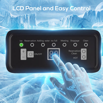 45kg/24H Commercial Ice Maker Machine with Auto Self-Cleaning