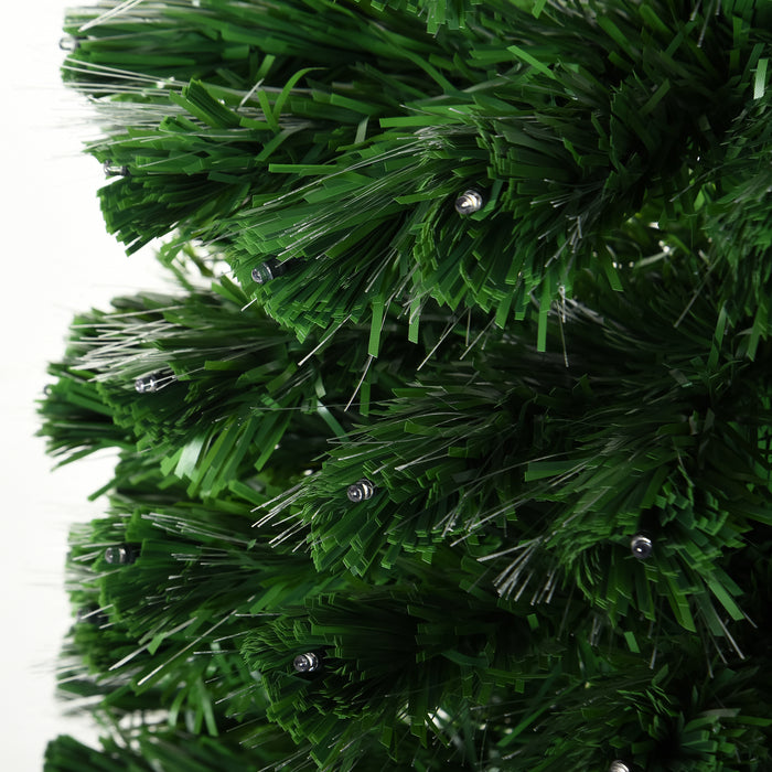 5ft 150cm Green Fibre Optic Artificial Christmas Tree-Multi