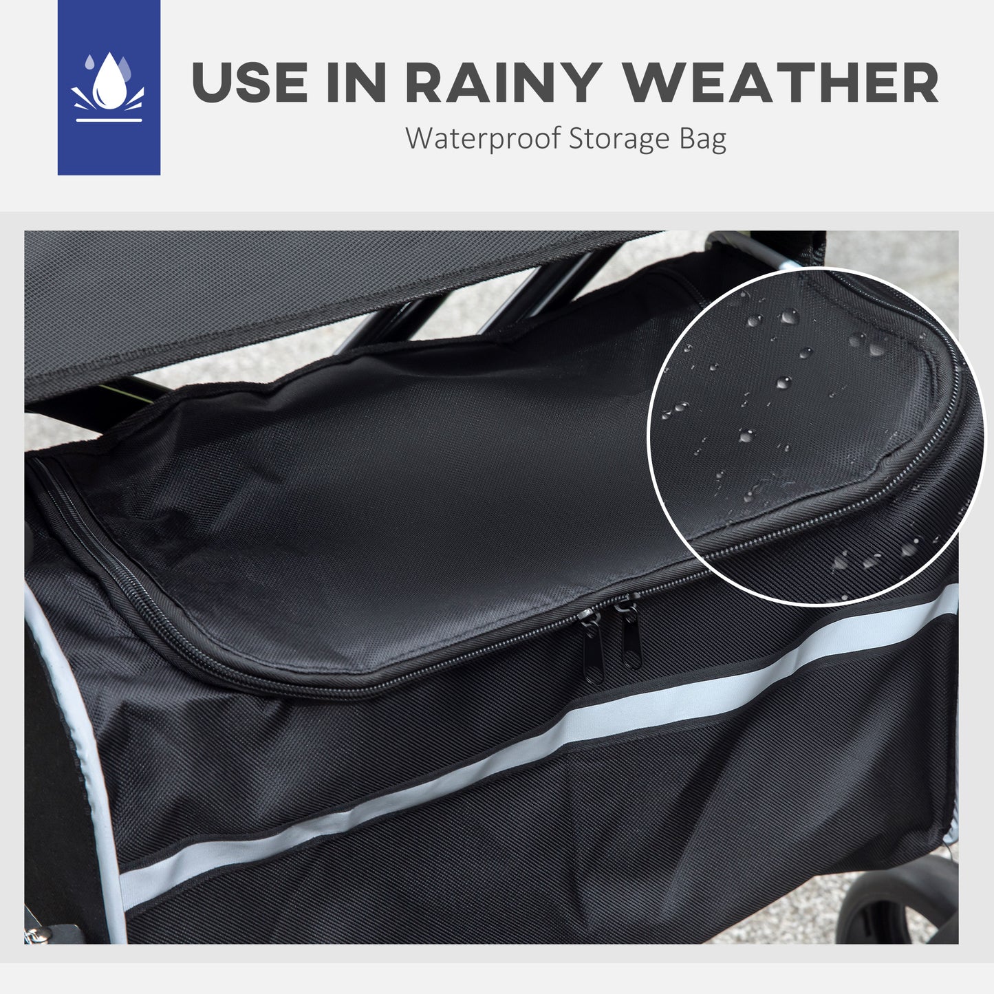 2 in 1 Wheelchair & Folding Rollator Walker Combo, Pearl Blue