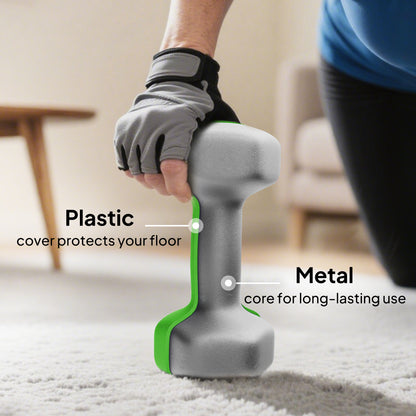 Hex Dumbbells Set with Dumbbell Rack,  2 x 1kg, 2 x 2kg, 2 x 3kg