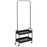 Metal Clothes Rack with Shoe Storage, Clothing Rail on Wheels, Freestanding Hall Tree, Coat Stand with 2 Storage Shelf, Black