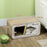 2 in 1 Cat Scratching Board, Cardboard Cat House with Catnip