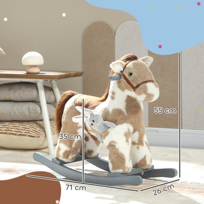 Baby Rocking Horse, Animal Rocker with Sound and Toy