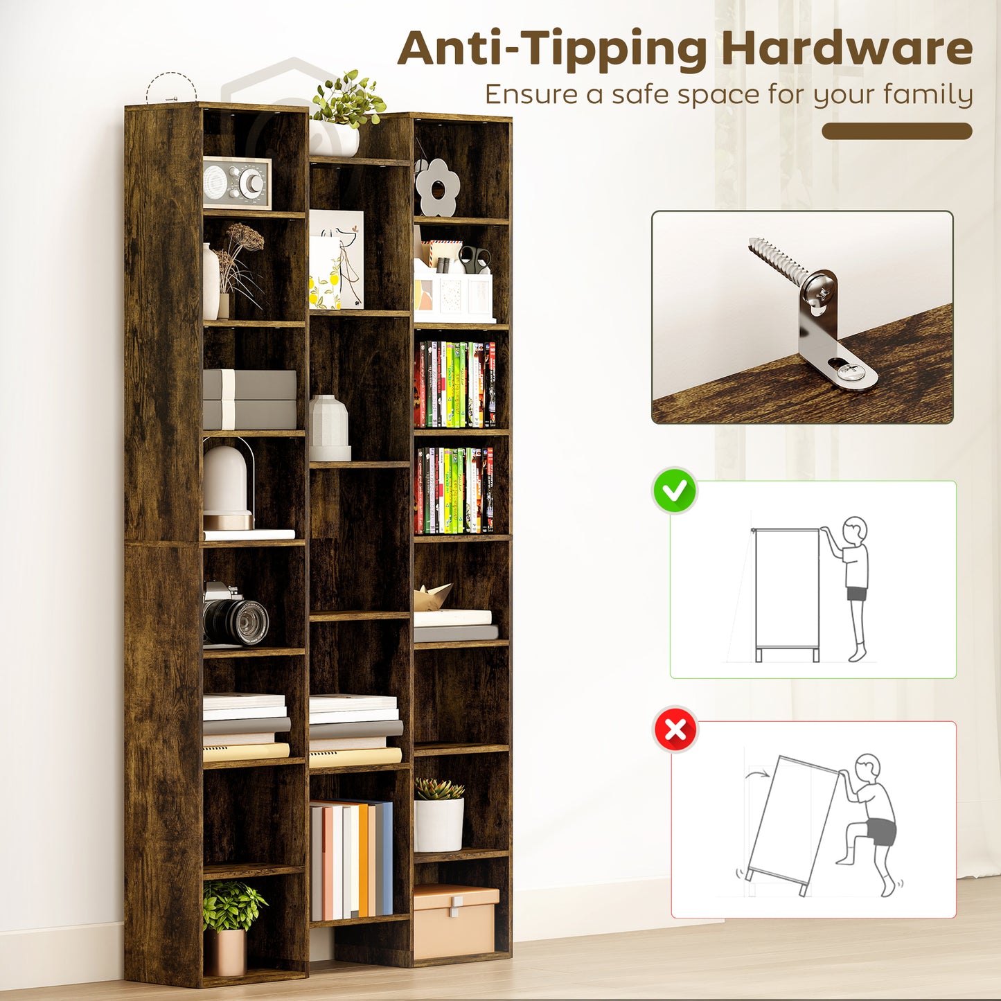 Half Moon Lash Light, Beauty Floor Lamp with Rotatable Head