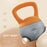 8KG Kettlebell with Soft Body and Non-Slip Handle, Orange and Grey