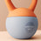 8KG Kettlebell with Soft Body and Non-Slip Handle, Orange and Grey