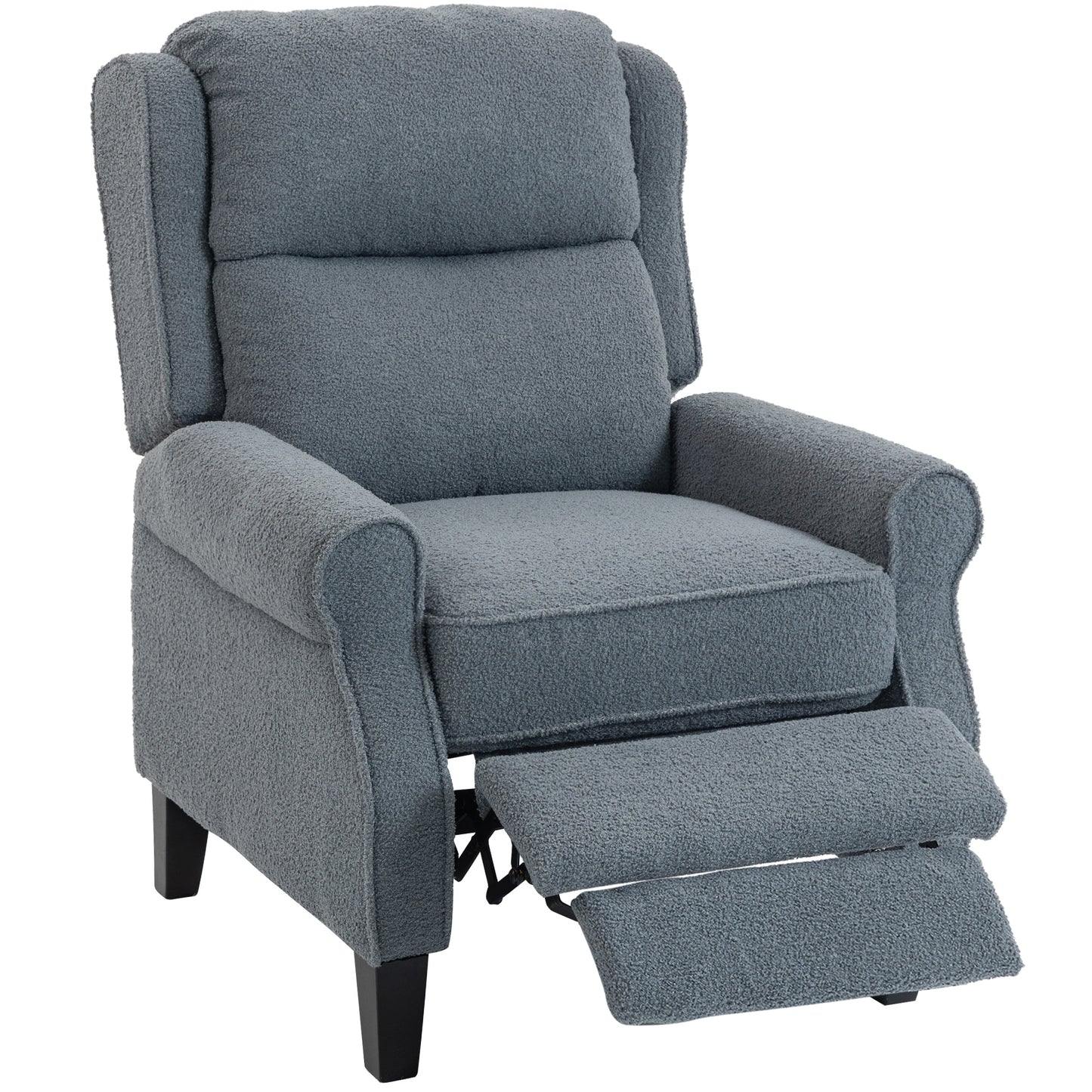 Recliner Armchair, Fabric Recliner Chair, Grey