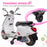 Vespa Licensed 12V Kids Electric Motorbike w/ 2 Training Wheels - White