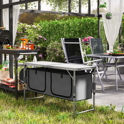 Picnic Table Camping Folding Portable Dining Storage Garden Outdoor